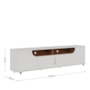 Rack Bancada Santorini Off White Matte/Freijó para TV até 75” - Colibri