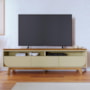 Rack Bancada Selene Cumaru/Opala para TV até 75” - Madetec