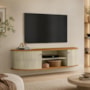 Rack Bancada Suspenso Modena para TV até 60” Cumaru/Opala - Madetec 