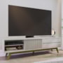 Rack Bancada Veneza Off White Matte para TV até 75” - Colibri