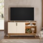 Rack Bancada Vitória Canela/Off White para TV até 55” - Mobler