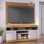 Rack Bancada Yara com Painel Maia Freijó/Off White para TV até 55” - Colibri