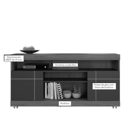 Rack Bancada Yara Freijó/Off White para TV até 47” - Colibri Rack Bancada Yara Freijó/Off White para TV até 47” - Colibri