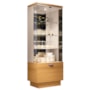 Sala de Jantar com Cristaleira Aura e Buffet Aparador Sollare Cinamomo/Off White - HB Móveis