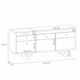 Sala de Jantar com Cristaleira Aura e Buffet Aparador Sollare Cinamomo/Off White - HB Móveis