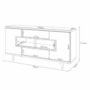 Sala de Jantar com Cristaleira Lumina e Buffet Aparador Murano Off White/Champanhe – HB Móveis