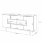 Sala de Jantar com Cristaleira Lumina e Buffet Aparador Murano Off White/Cinamomo – HB Móveis