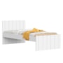 Sofá Cama Solteiro Lotus Branco Fosco - Reller Móveis