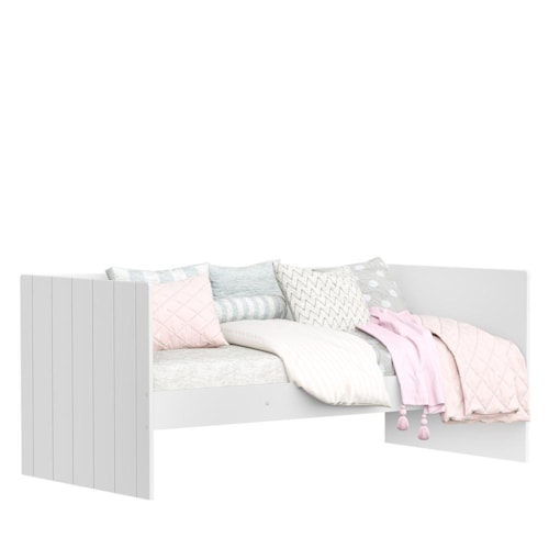 Sofá Cama Solteiro Lotus Branco Fosco - Reller Móveis