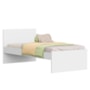 Sofá Cama Solteiro Nino Branco Fosco com Colchão Light D33 - Reller Móveis 