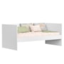 Sofá Cama Solteiro Nino Branco Fosco com Colchão Light D33 - Reller Móveis 