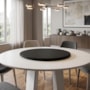 Tampo Giratório Melissa para Mesa de Jantar Preto - New Ceval 