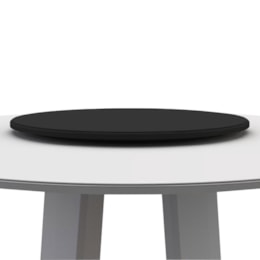 Tampo Giratório Melissa para Mesa de Jantar Preto - New Ceval 