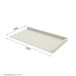 Tampo para Balcão Canto Reto Fineze 94cm Cinamomo – Henn
