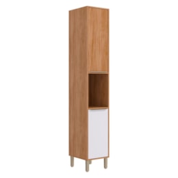 Torre Nicho Divina 37cm 2 Portas Cinamomo/Branco - MGM Torre Nicho Divina 37cm 2 Portas Cinamomo/Branco - MGM