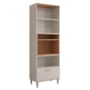 Torre Quente Bella 70cm 1 Forno Off White/Freijó - MGM