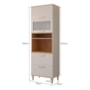 Torre Quente Bella 70cm 1 Forno Off White/Freijó - MGM