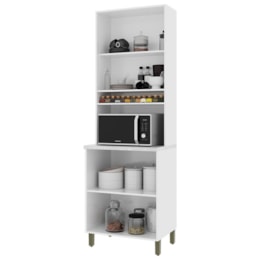 Torre Quente Dinamarca 70cm 1 Forno 4 Portas Branco - Indékes