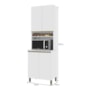 Torre Quente Dinamarca 70cm 1 Forno 4 Portas Branco - Indékes