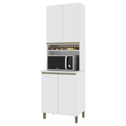 Torre Quente Dinamarca 70cm 1 Forno 4 Portas Branco - Indékes
