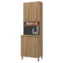 Torre Quente Dinamarca 70cm 1 Forno 4 Portas Castani - Indékes