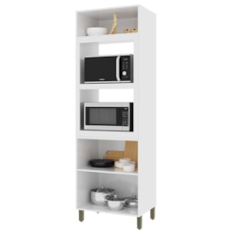 Torre Quente Dinamarca 70cm 2 Fornos 3 Portas Branco - Indékes