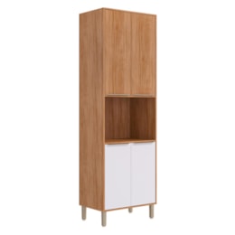 Torre Quente Divina 70cm 1 Forno Cinamomo/Branco - MGM Torre Quente Divina 70cm 1 Forno Cinamomo/Branco - MGM