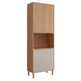 Torre Quente Divina 70cm 1 Forno Freijó/Off White - MGM Torre Quente Divina 70cm 1 Forno Freijó/Off White - MGM