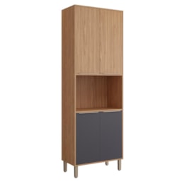 Torre Quente Divina 70cm 1 Forno Freijó/Titânio - MGM Torre Quente Divina 70cm 1 Forno Freijó/Titânio - MGM