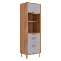 Torre Quente Eloíse 70cm 2 Fornos Cinamomo/Platina - MGM Torre Quente Eloíse 70cm 2 Fornos Cinamomo/Platina - MGM