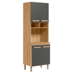 Torre Quente Paneleiro Intenza 70cm 1 Forno Freijó/Chumbo - Nicioli Torre Quente Paneleiro Intenza 70cm 1 Forno Freijó/Chumbo - Nicioli