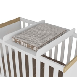 Trocador de Fraldas para Berço 82,5cm Branco Brilho - Móveis Peroba Trocador de Fraldas para Berço 82,5cm Branco Brilho - Móveis Peroba